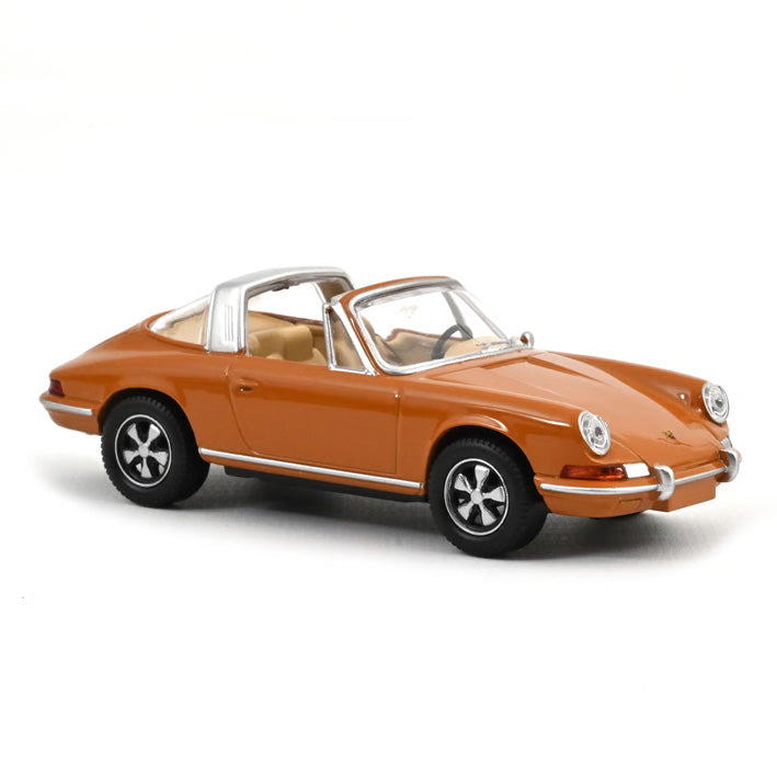 Norev JET 1969 Porsche 911 Targa - Brown 1:43 Diecast Car