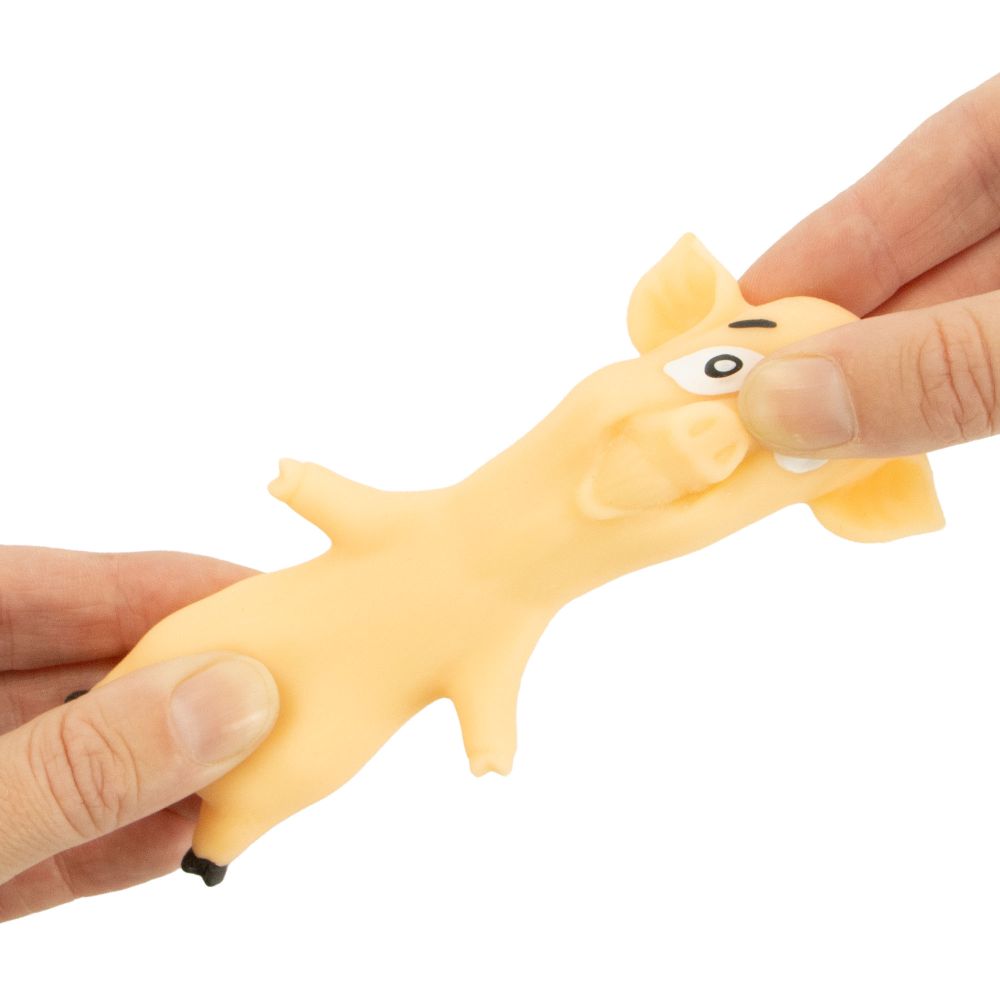 Stretch 'N Smash Mini Pig Squishy Sensory Toy by Keycraft Age 3+