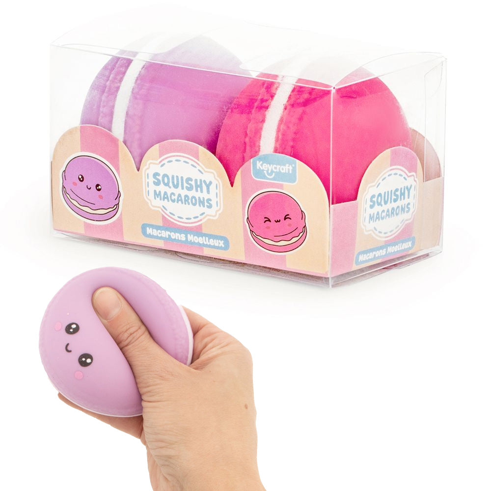 Squishy Macarons 2-Pack Sensory Toy Keycraft