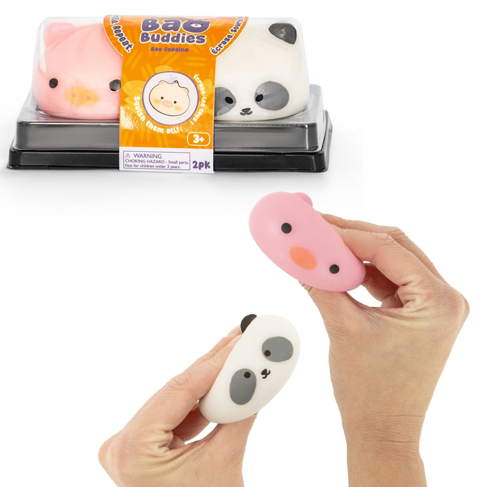Keycraft Bao Buddies Pig & Panda Squishy Bao Bun Dumpling Sensory Toy