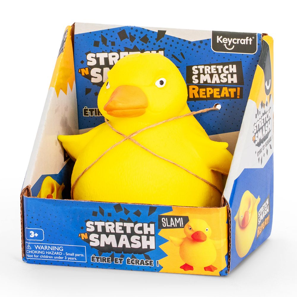 Stretch 'N Smash Grumpy Duck Squishy Sensory Toy by Keycraft Age 3+