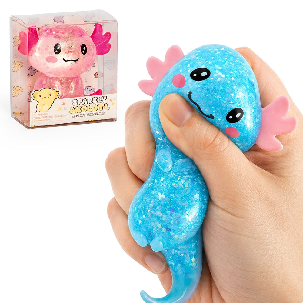 Sparkly Axolotl Squishy Sensory Toy