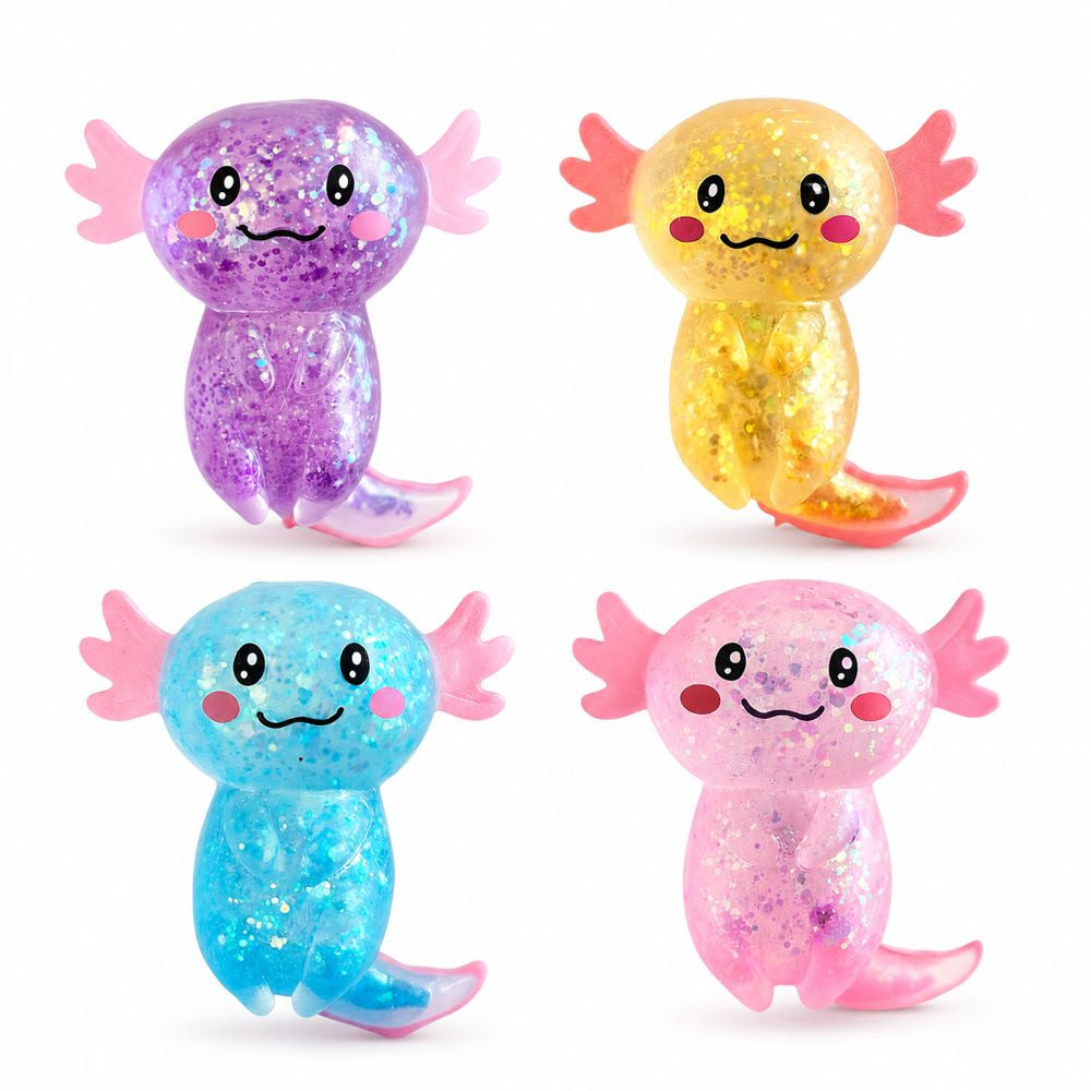Sparkly Axolotl Squishy Sensory Toy