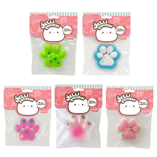 Jelli Squishi Small Paw Sensory Toy - Keycraft (Assorted)