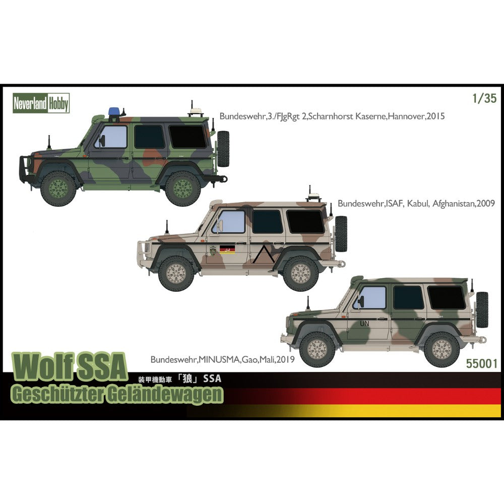 Neverland Hobby 55001 Geländewagen Wolf SSA Utility Vehicle 1:35 Model Kit