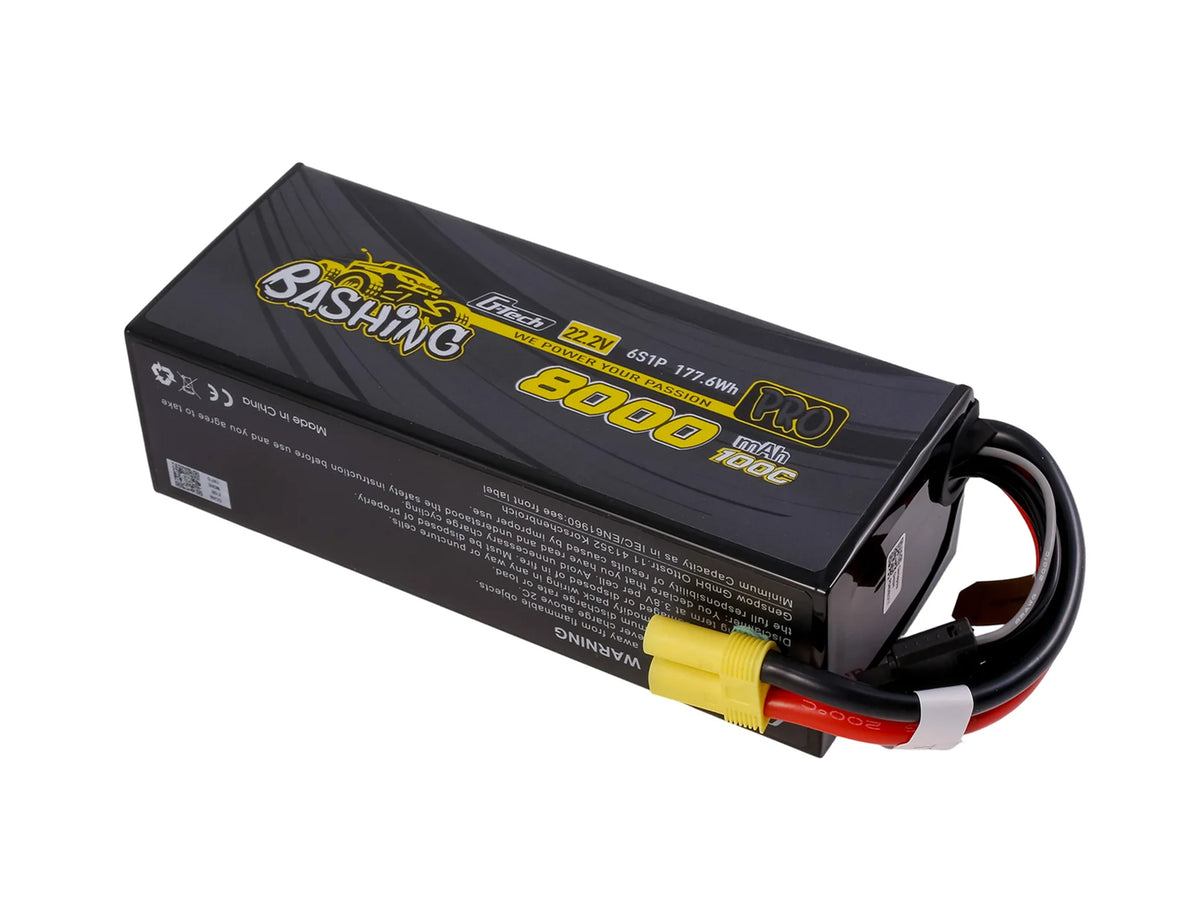 Gens Ace G-Tech 6S 8000mAh 22.2V 100C EC5 Bashing LiPo RC Car Battery - image 2