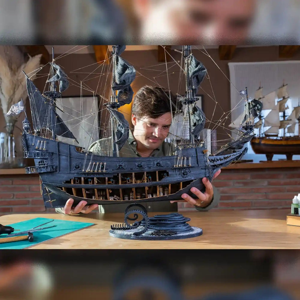 OcCre The Fyling Dutchman Pirate Ship 1:50 Wooden Model Kit 14010