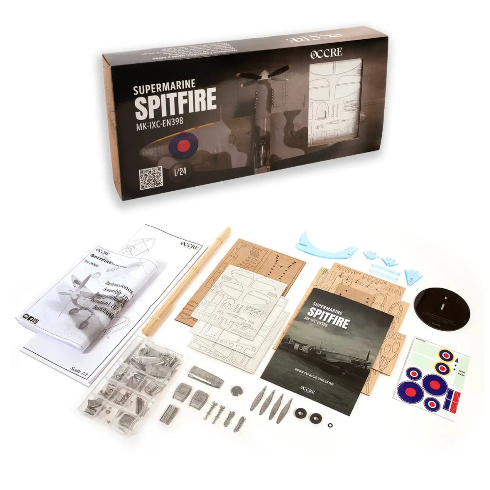 OcCre Supermarine Spitfire Mk IXc EN398 Aircraft 1:24 Wooden Model Kit 2WW01