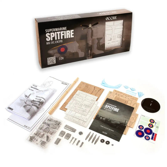OcCre Supermarine Spitfire Mk IXc EN398 Aircraft 1:24 Wooden Model Kit 2WW01