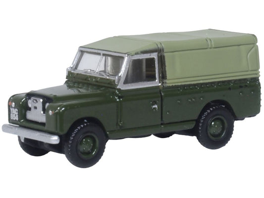 Oxford Diecast Land Rover Series II LWB Canvas Bronze Green TT Scale 120LAN2011