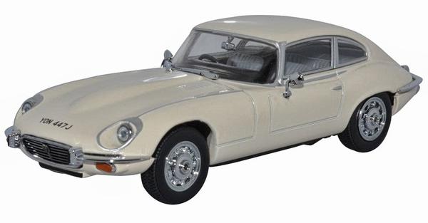Oxford Diecast 43JAGV12006 Jaguar V12 E Type Coupe Old English White 1:43