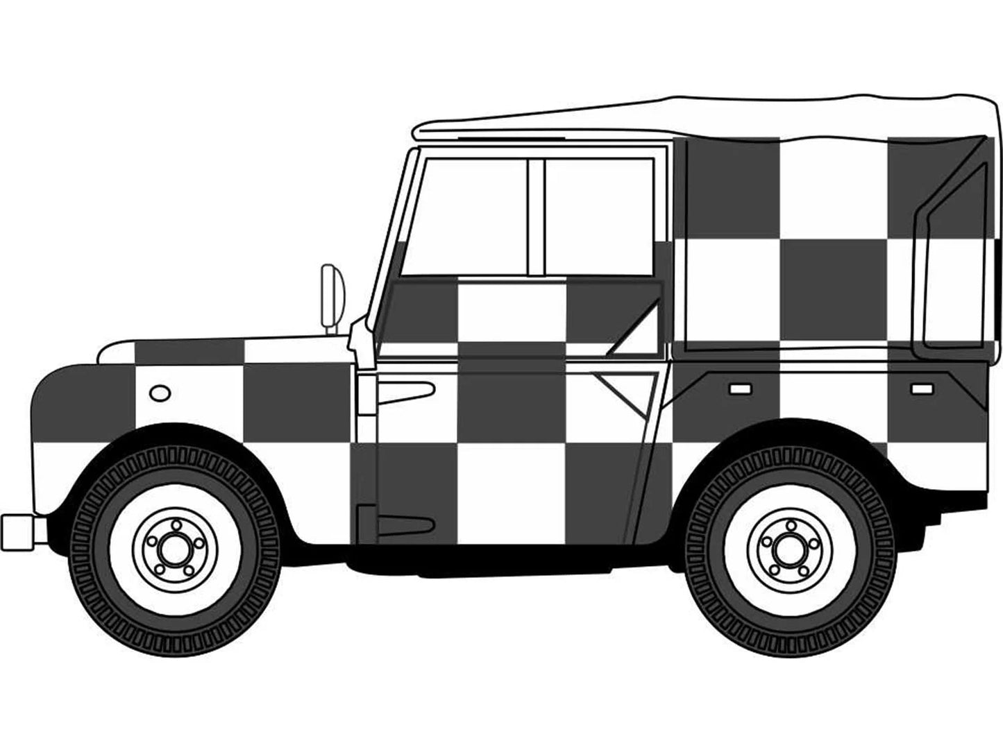 Oxford Diecast Land Rover Series 1 80'' RAF Tripoli Desert Rescue OD43LAN180009