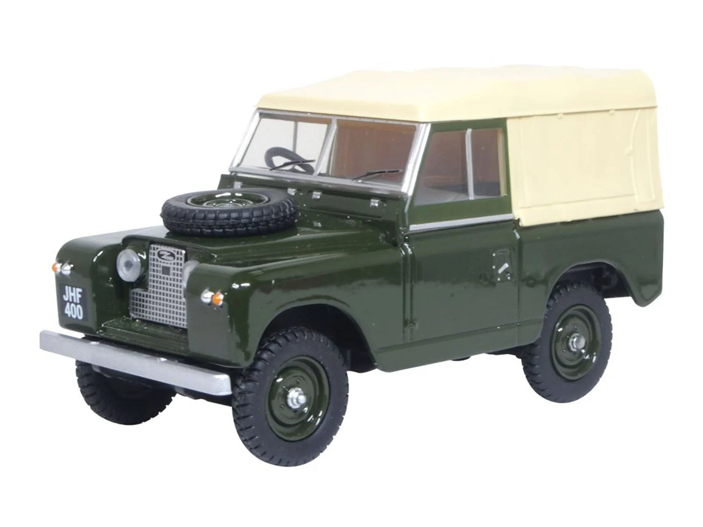 Oxford Diecast Land Rover Series II SWB Canvas Bronze Green OD43LR2S008 O