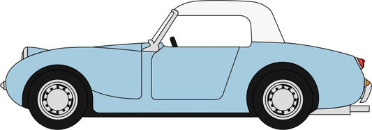 Oxford Diecast 76AHF002  Austin Healey Frogeye Sprite Iris Blue/OEW OO Gauge