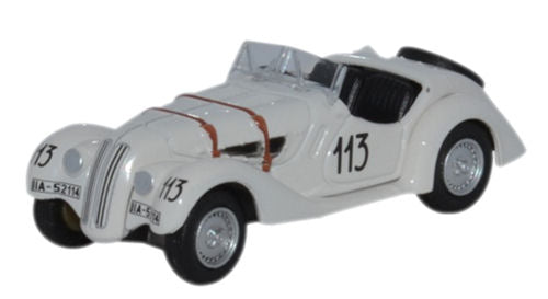 Oxford Diecast 76BM28001 BMW 328 Mille Miglia 1938 Fane/James OO Gauge