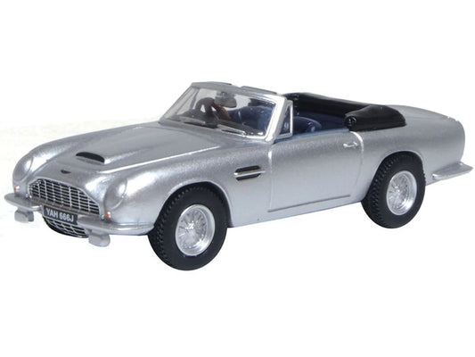 Oxford Diecast Aston Martin DB6 MkII Volante Silver Birch OD76DB6002 OO