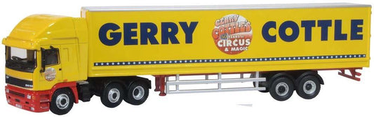 Oxford Diecast 76EC004  ERF EC Box Trailer Gerry Cottle's Circus OO Gauge