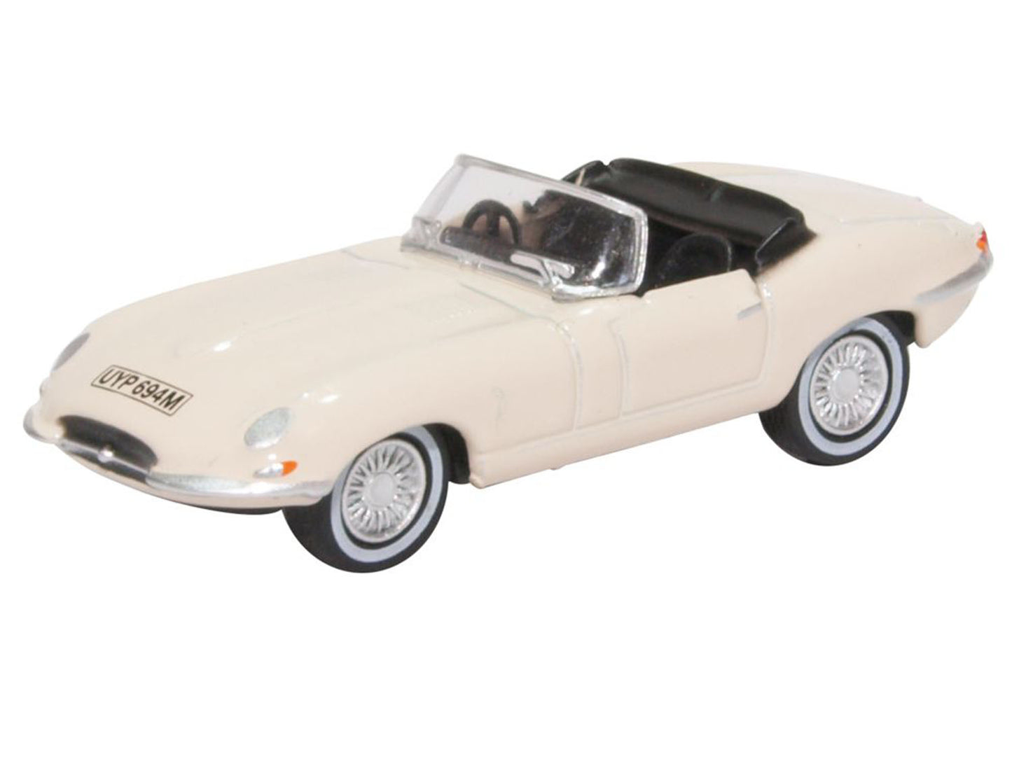 Oxford Diecast 76ETYP013 Jaguar E Type White OO Gauge