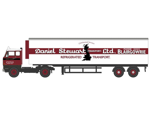 Oxford Diecast Volvo F88 Short Fridge Trailer Daniel Stewart OD76F88002 OO