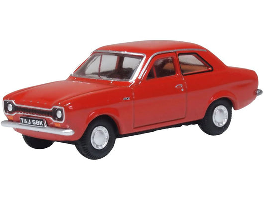 Oxford Diecast Ford Escort Mk1 Sunset Red OD76FE005 OO
