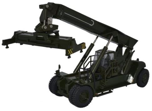 Oxford Diecast 76KRS004 Konecranes Reach Stacker NATO Green OO Gauge
