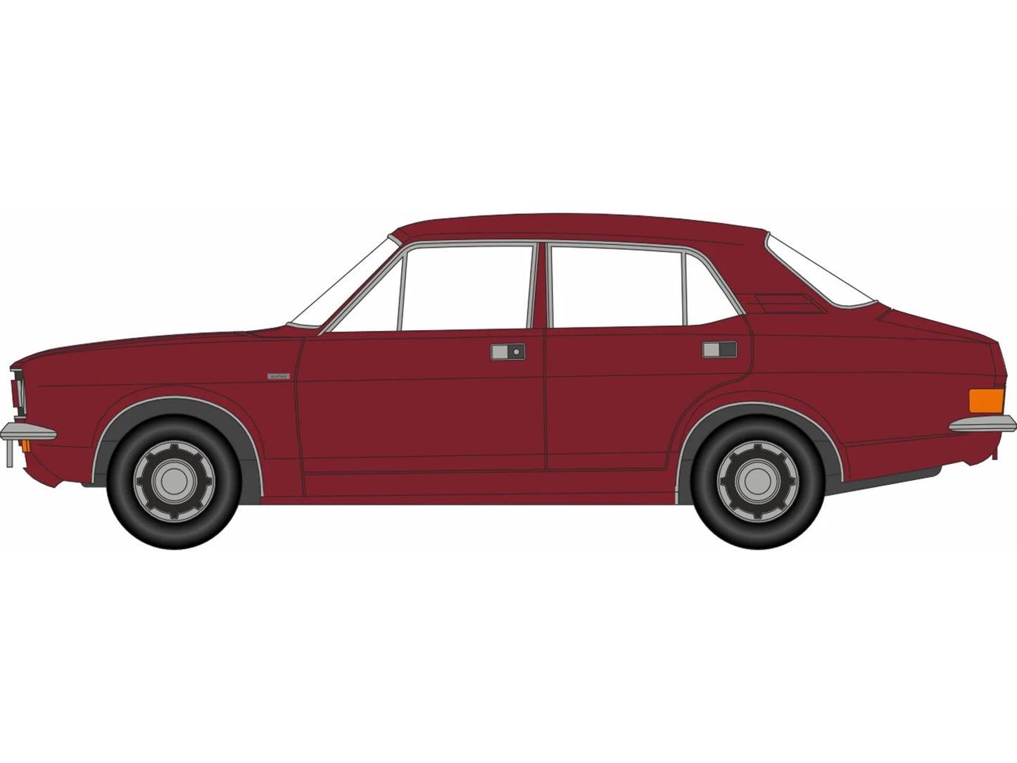 Oxford Diecast Morris Marina Damask Red OD76MAR007 OO