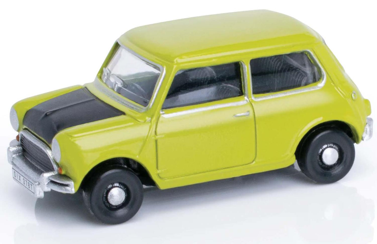 Oxford Diecast 76MN005S Austin Mini Lime Green OO Gauge
