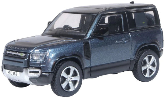 Oxford Diecast 76ND90002  Land Rover Defender 90 Tasman Blue OO Gauge
