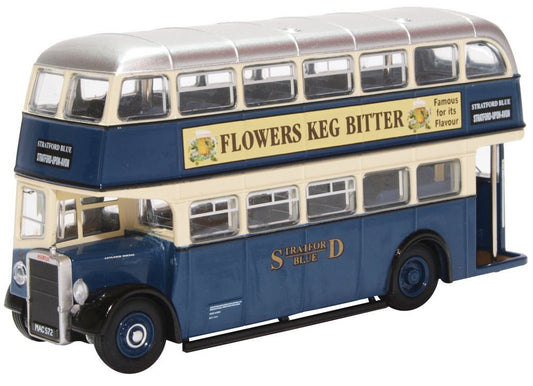 Oxford Diecast 76PD2006 Leyland Titan PD2/12 Stratford Blue OO Gauge