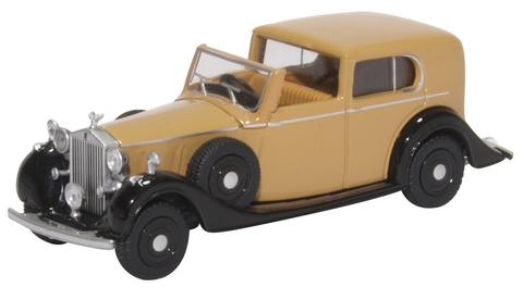 Oxford Diecast 76RRP3002 Rolls Royce Phantom Fawn/Black OO Gauge