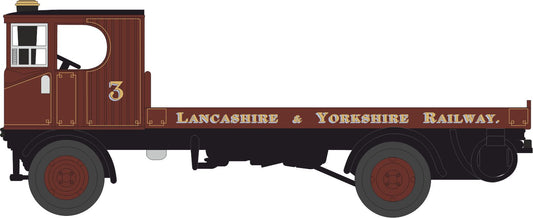 Oxford Sentinel Flatbed Lancashire & Yorkshire Railway OD76SEN003 OO Gauge