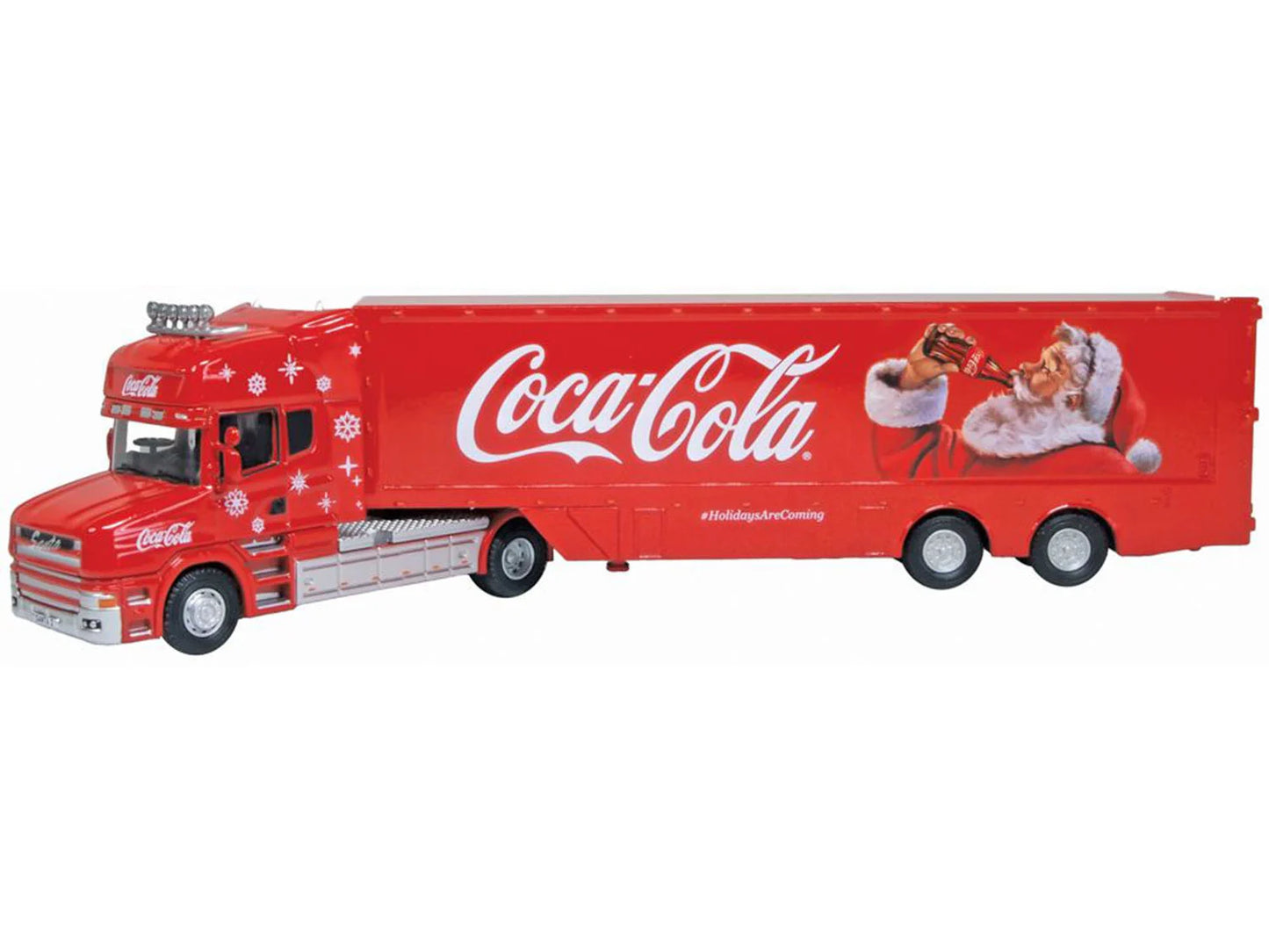 Oxford Diecast Scania T Cab Box Trailer Coca Cola New Xmas Livery OD76TCAB012CC