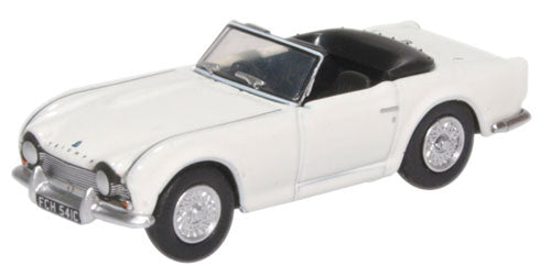 Oxford Diecast 76TR4003 Triumph TR4 New White OO Gauge