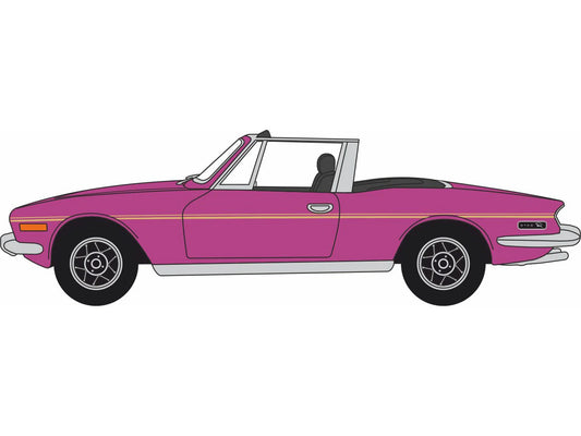 Oxford Diecast Triumph Stag Magenta OD76TS005 OO Gauge