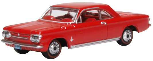 Oxford Diecast 87CH63002 Chevrolet Corvair Coupe 1963 Riverside Red HO