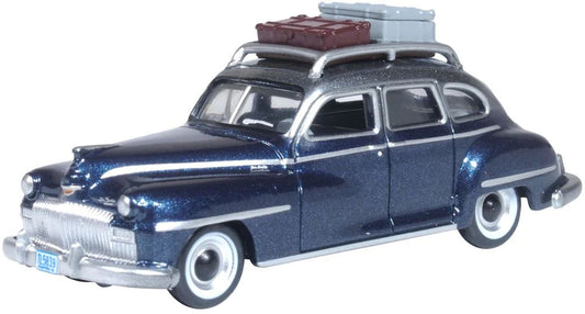 Oxford Diecast 87DS46004 DeSoto Suburban 1946-48 Butterfly Blue/Crystal Grey HO
