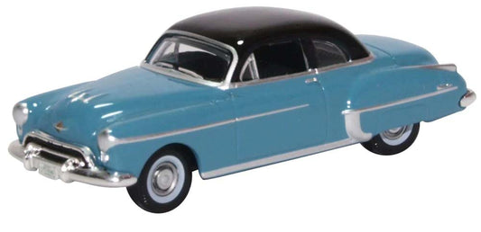 Oxford Diecast 87OR50002 Oldsmobile Rocket 88 Coupe 1950 Crest Blue/Black HO