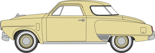 Oxford 1950 Studebaker Champion Starlight Coupe Tulip Cream OD87SC50001 HO Gauge