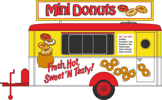 Oxford Diecast Mobile Trailer Mini Donuts HO Gauge 87TR019