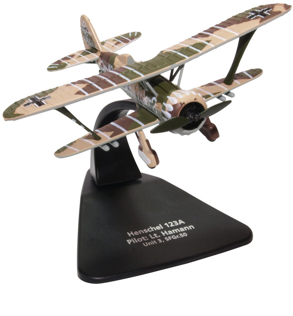Oxford Aviation AC083 Henschel 123A Unit 3/SFGr 50 Lt. Hamann 1:72
