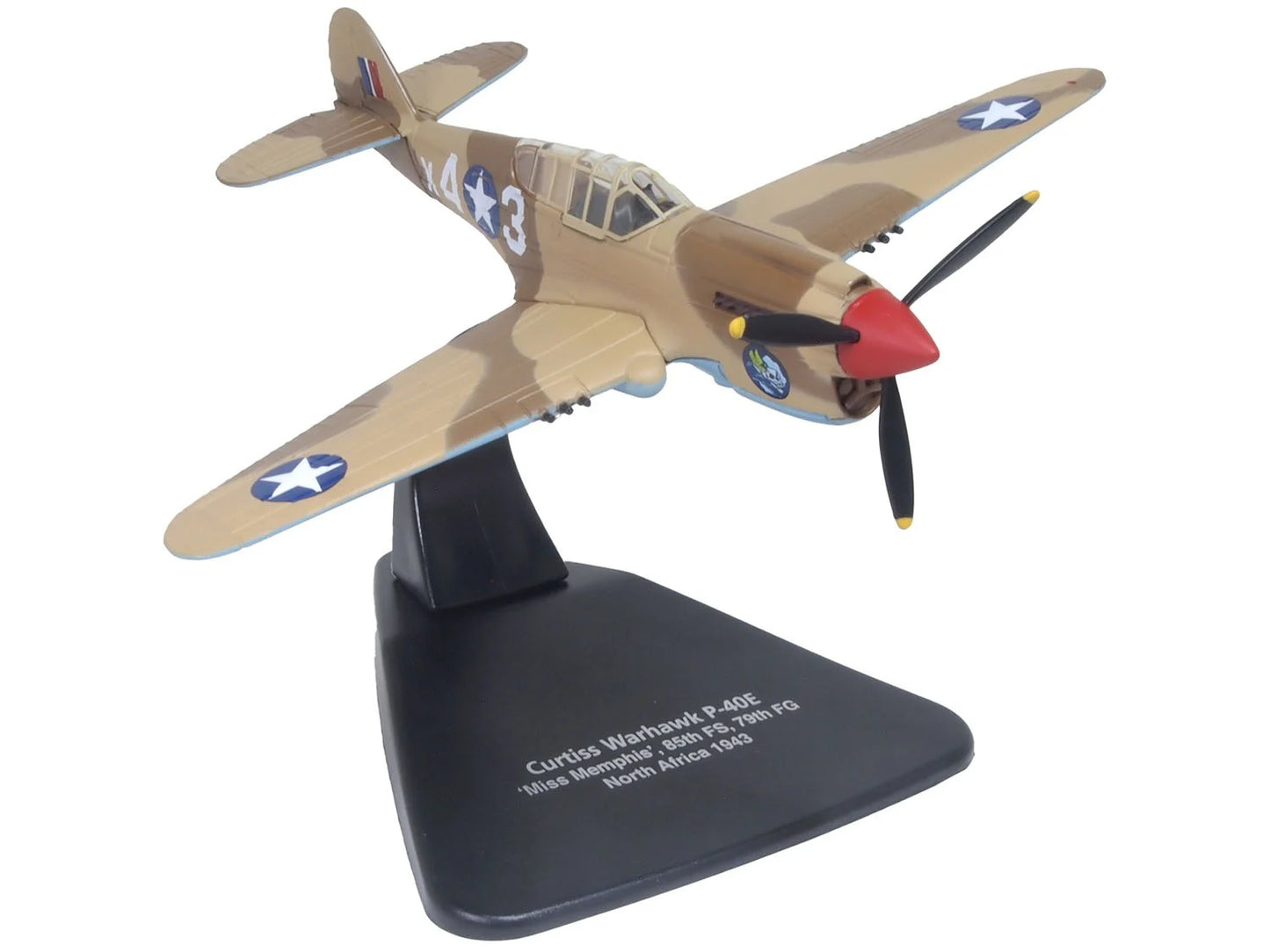 Oxford Aviation Curtiss P40-F Warhawk X43 Miss Memphis North Africa (1:72)