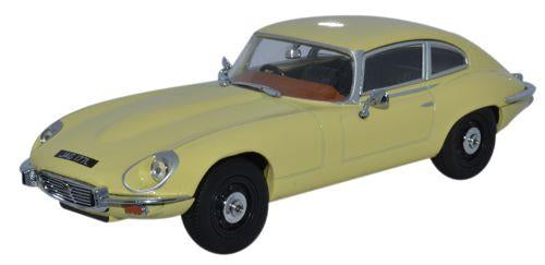 Oxford Diecast JAGV12002 Jaguar V12 E Type Coupe Primrose Yellow 1:43