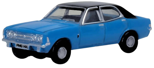 Oxford Diecast NCOR3005  Ford Cortina MkIII Electric Monza Blue N Gauge
