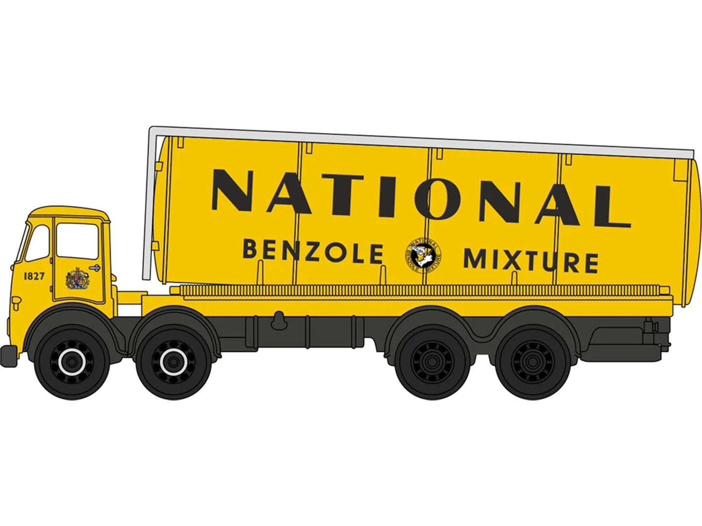 Oxford Diecast Foden FG Cylindrical Tanker National Benzole ODNFG015 N Gauge