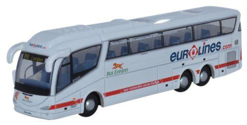 Oxford Diecast NIRZ001 Scania Irizar Bus Eireann/Eurolines N Gauge