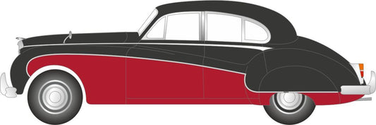 Oxford Diecast NJAG9004  Jaguar Mk8/9 Black/Imperial Maroon N Gauge