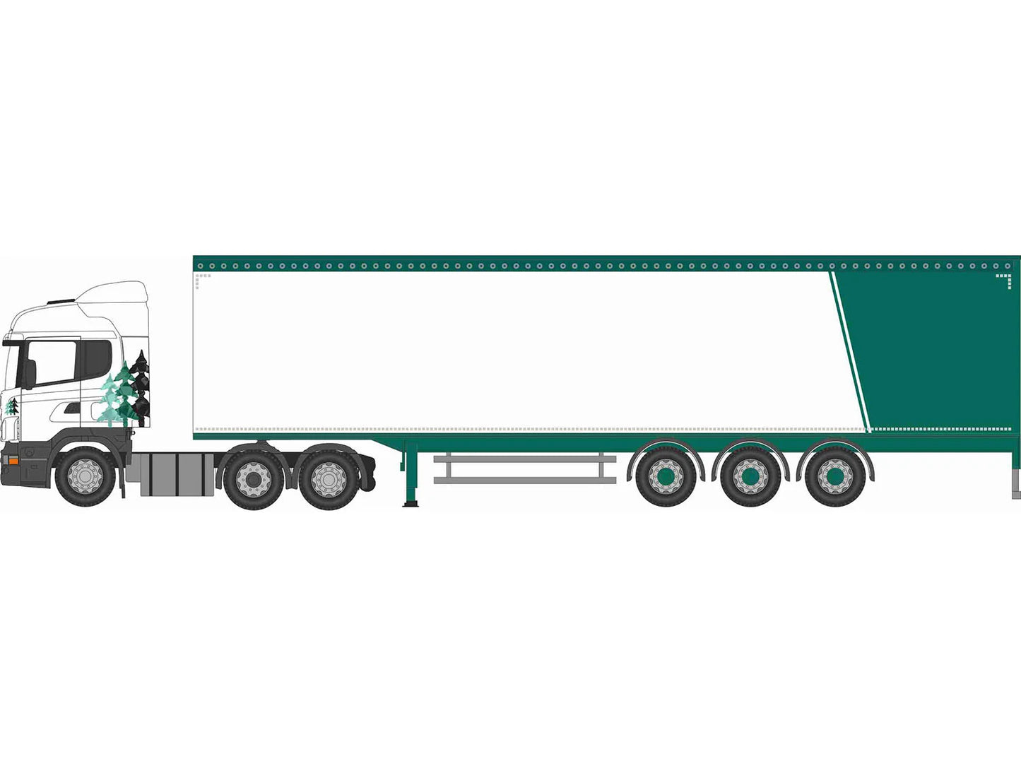 Oxford Diecast Scania Highline Walking Floor A W Jenkinson ODNSHL03WF N Gauge