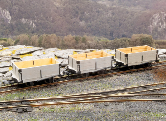 PECO OR-161 Open Wagon L/Cut kit (3) NG7 Gauge