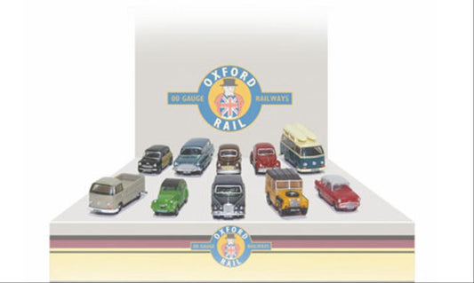 Oxford Rail 148CPK002 Carflat Car Pack 1970s Cars x4 Assorted N Gauge