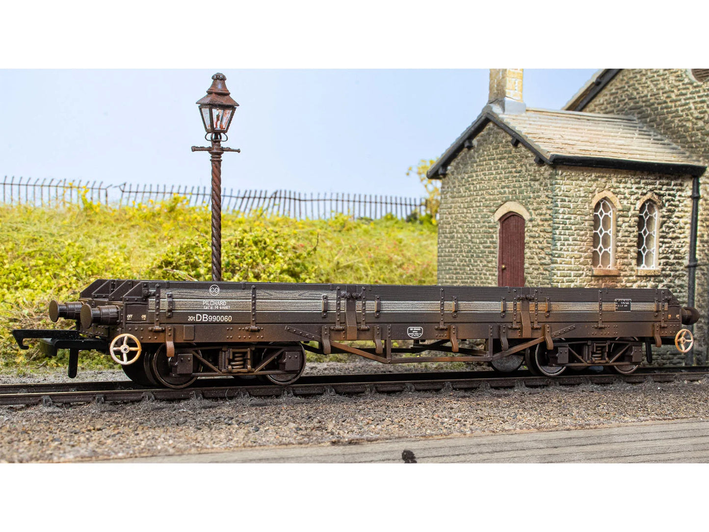 Oxford Rail Pilchard Wagon BR Bauxite DB990060 Weathered OR76PIL005AW OO Gauge